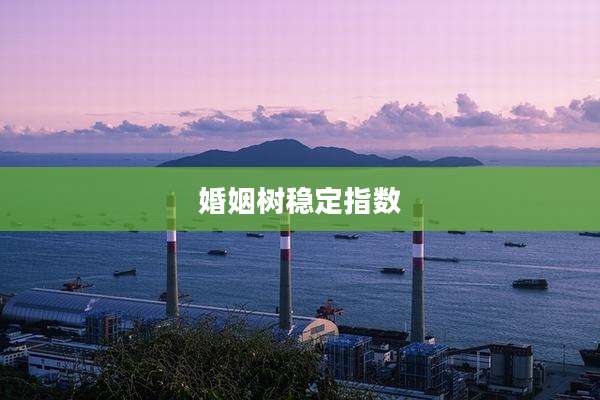 婚姻树稳定指数