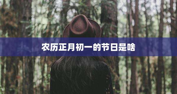 农历正月初一的节日是啥
