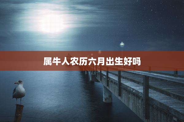 属牛人农历六月出生好吗