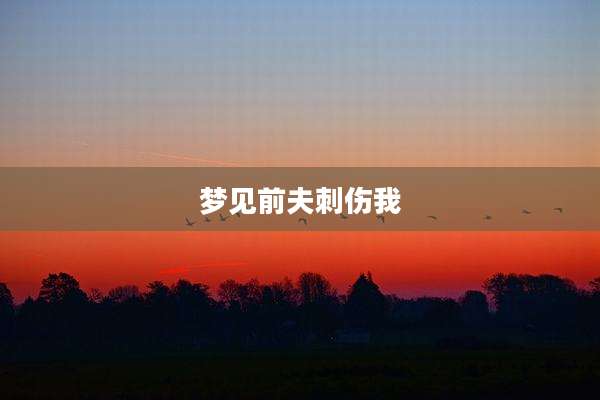 梦见前夫刺伤我