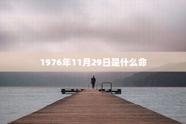 1976年11月29日是什么命