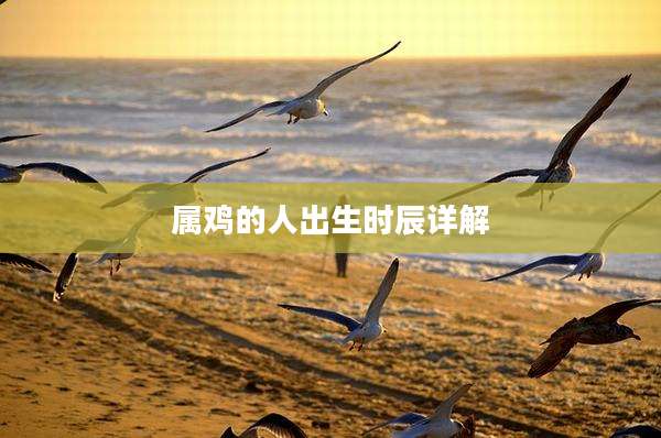 属鸡的人出生时辰详解