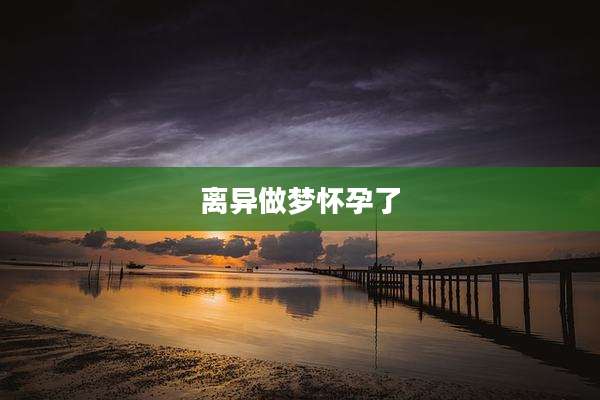 离异做梦怀孕了