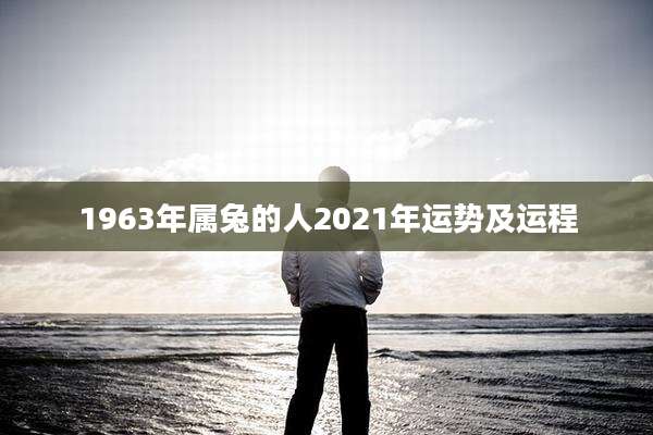 1963年属兔的人2021年运势及运程