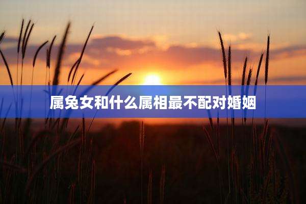 属兔女和什么属相最不配对婚姻