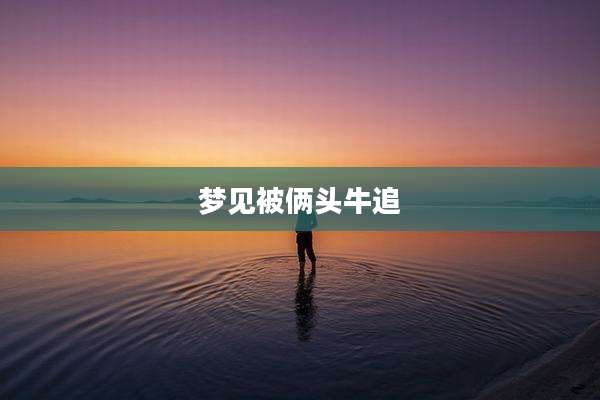 梦见被俩头牛追