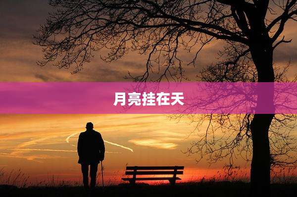 月亮挂在天