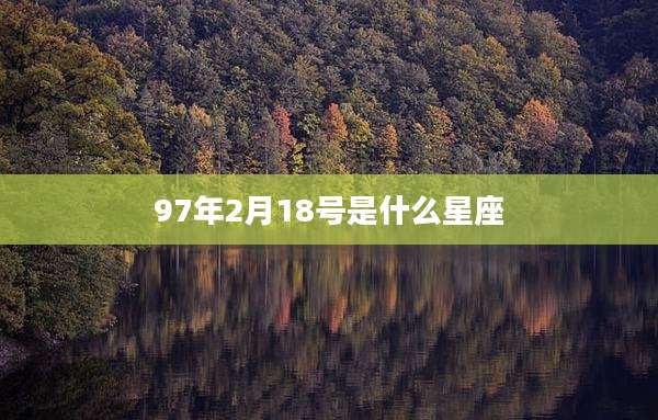 97年2月18号是什么星座
