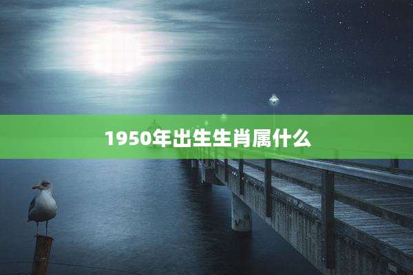 1950年出生生肖属什么