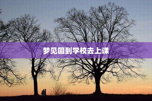 梦见回到学校去上课