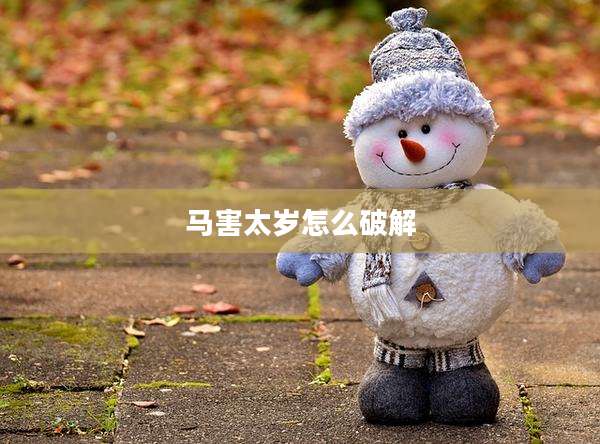 马害太岁怎么破解