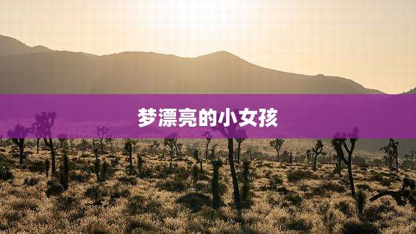 梦漂亮的小女孩