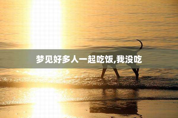 梦见好多人一起吃饭,我没吃