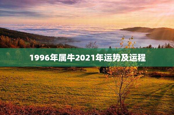 1996年属牛2021年运势及运程