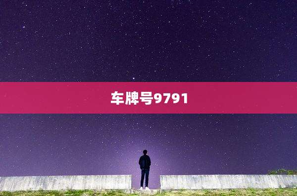 车牌号9791