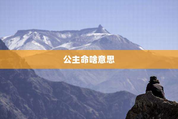 公主命啥意思