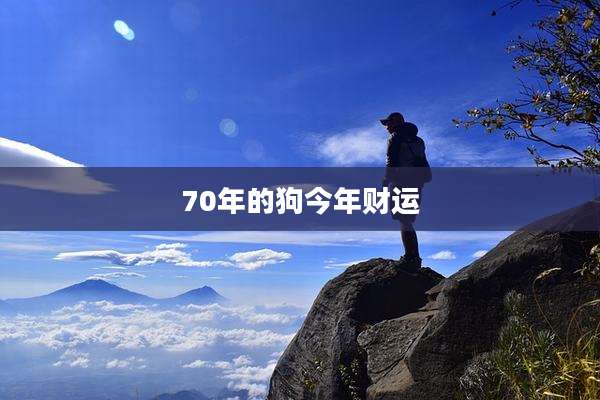 70年的狗今年财运