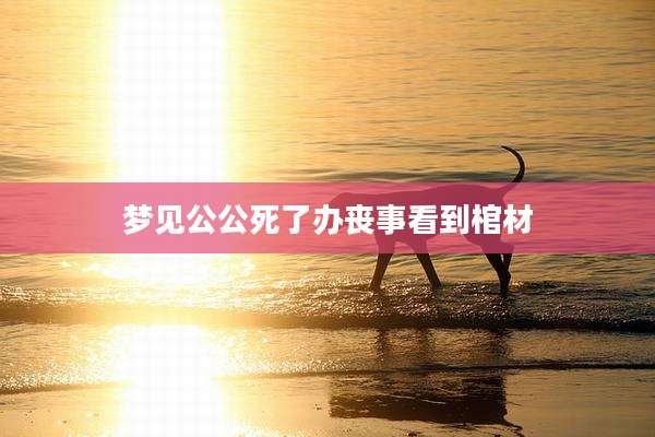 梦见公公死了办丧事看到棺材