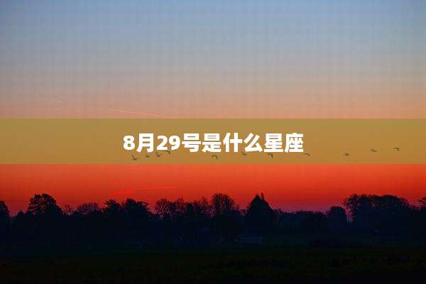 8月29号是什么星座
