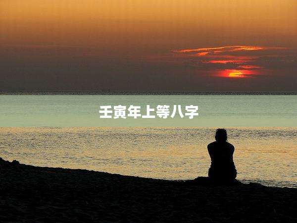 壬寅年上等八字