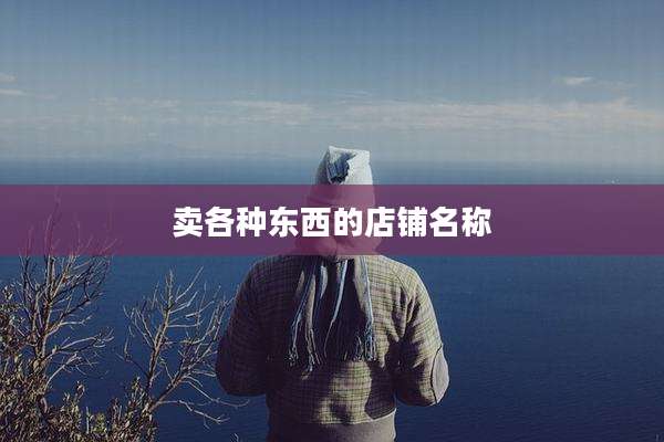 卖各种东西的店铺名称