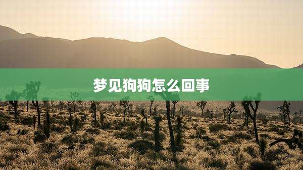 梦见狗狗怎么回事