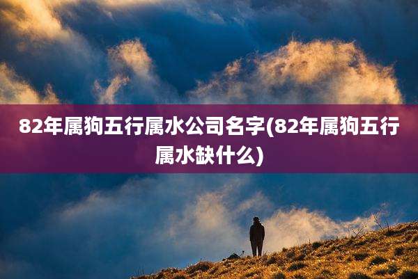 82年属狗五行属水公司名字(82年属狗五行属水缺什么)
