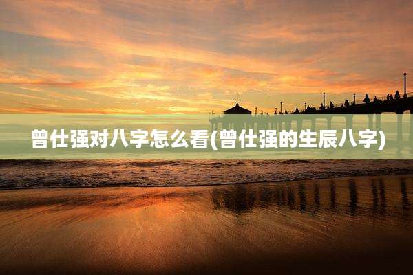 曾仕强对八字怎么看(曾仕强的生辰八字)