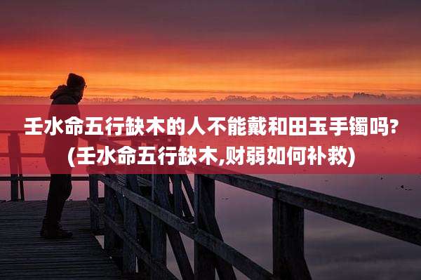 壬水命五行缺木的人不能戴和田玉手镯吗?(壬水命五行缺木,财弱如何补救)