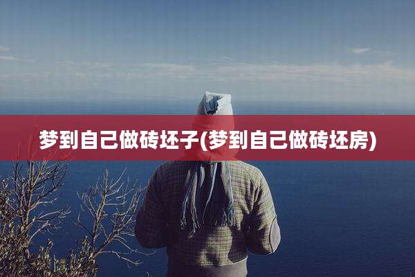 梦到自己做砖坯子(梦到自己做砖坯房)