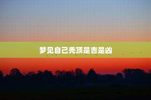 梦见自己秃顶是吉是凶