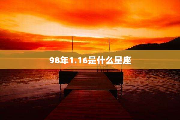 98年1.16是什么星座