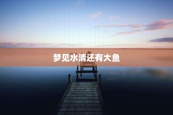 梦见水清还有大鱼