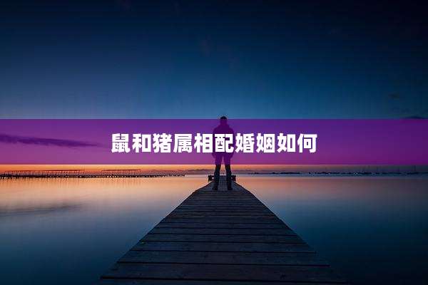 鼠和猪属相配婚姻如何