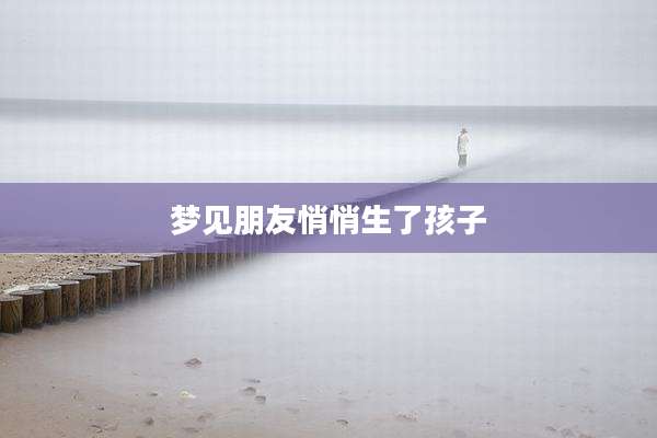 梦见朋友悄悄生了孩子