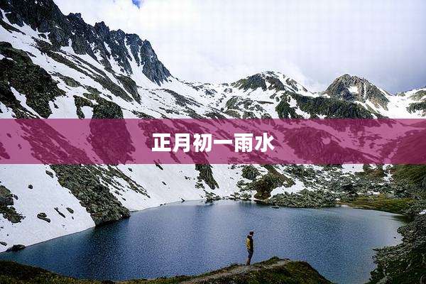 正月初一雨水