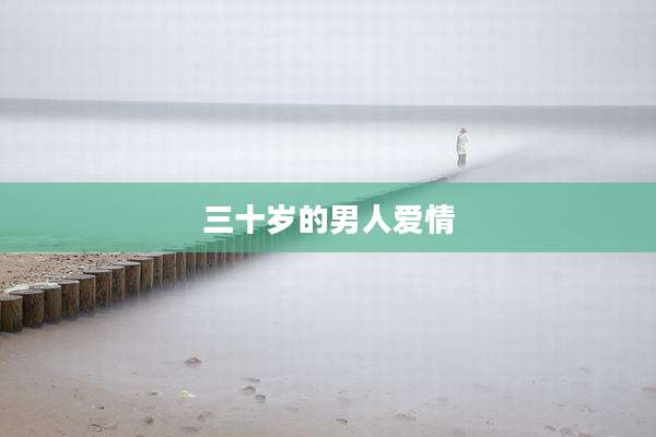 三十岁的男人爱情