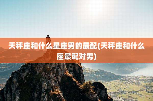 天秤座和什么星座男的最配(天秤座和什么座最配对男)