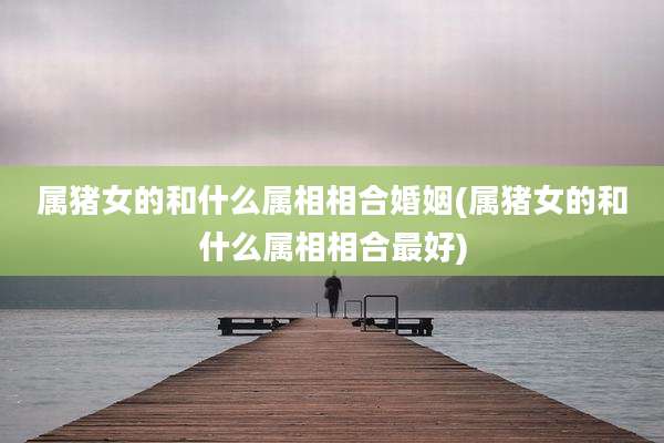 属猪女的和什么属相相合婚姻(属猪女的和什么属相相合最好)