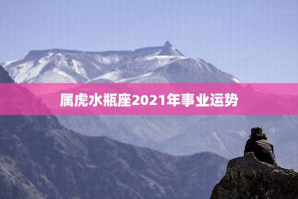 属虎水瓶座2021年事业运势