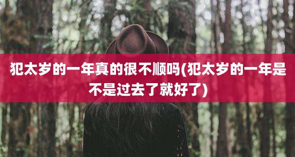 犯太岁的一年真的很不顺吗(犯太岁的一年是不是过去了就好了)