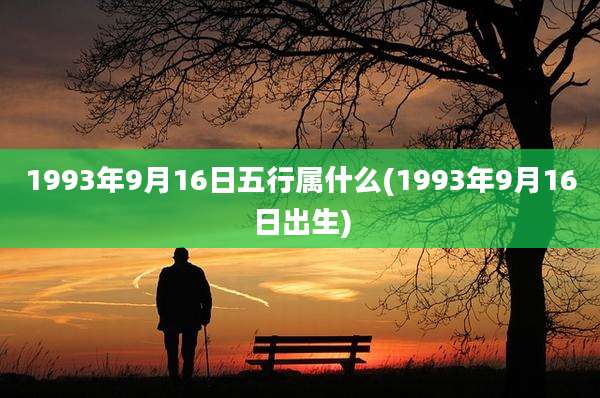 1993年9月16日五行属什么(1993年9月16日出生)
