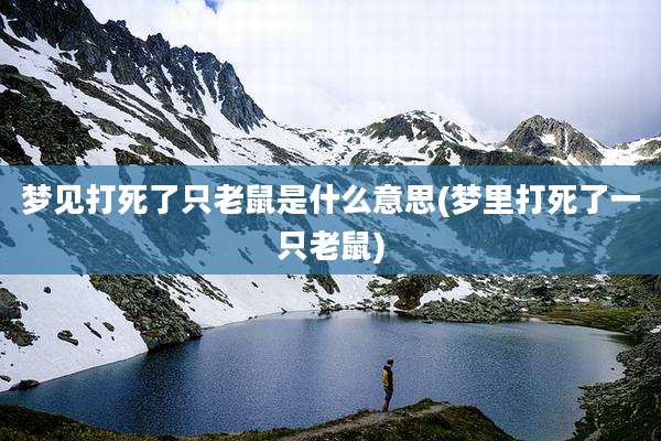 梦见打死了只老鼠是什么意思(梦里打死了一只老鼠)