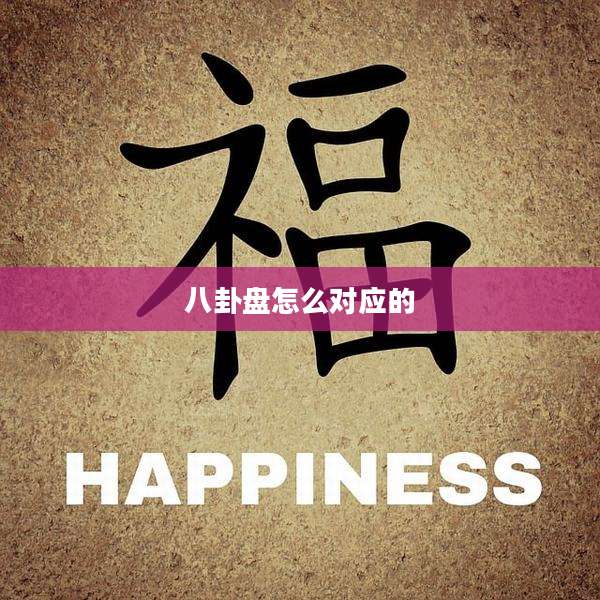 八卦盘怎么对应的