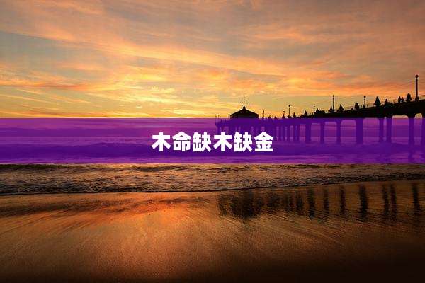 木命缺木缺金