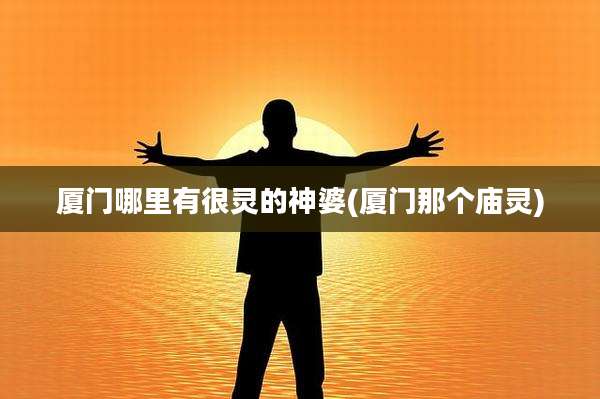 厦门哪里有很灵的神婆(厦门那个庙灵)
