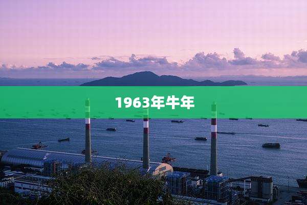 1963年牛年