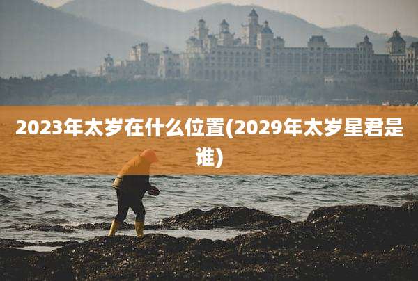 2023年太岁在什么位置(2029年太岁星君是谁)