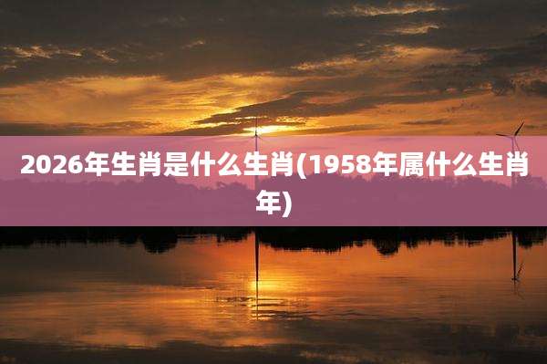 2026年生肖是什么生肖(1958年属什么生肖年)