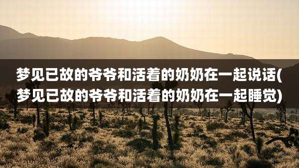 梦见已故的爷爷和活着的奶奶在一起说话(梦见已故的爷爷和活着的奶奶在一起睡觉)